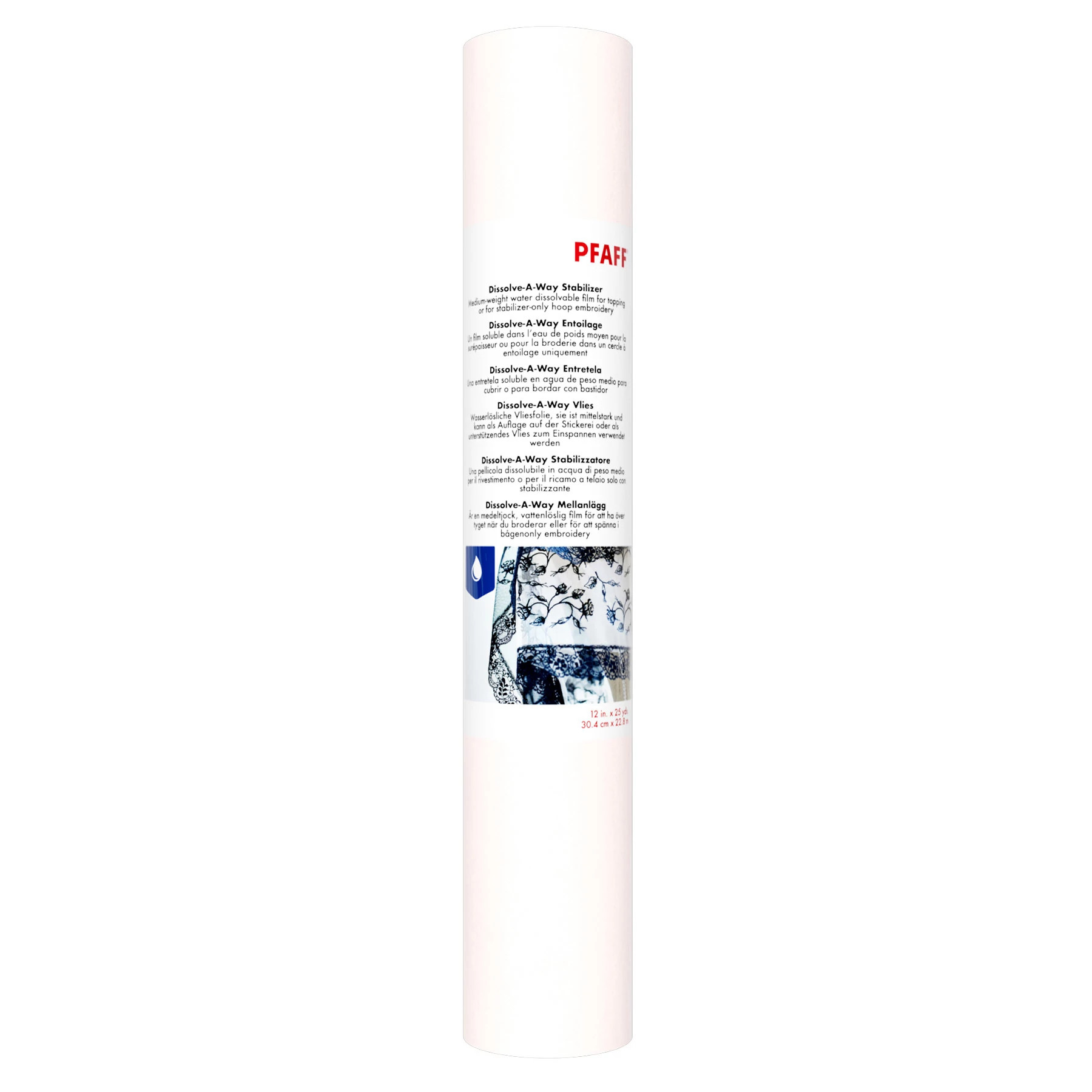 Pfaff Dissolve-A-Way stabilisering