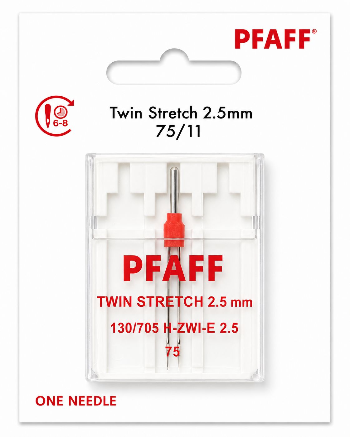Pfaff tvilling stretch 75/11 2,5 mm