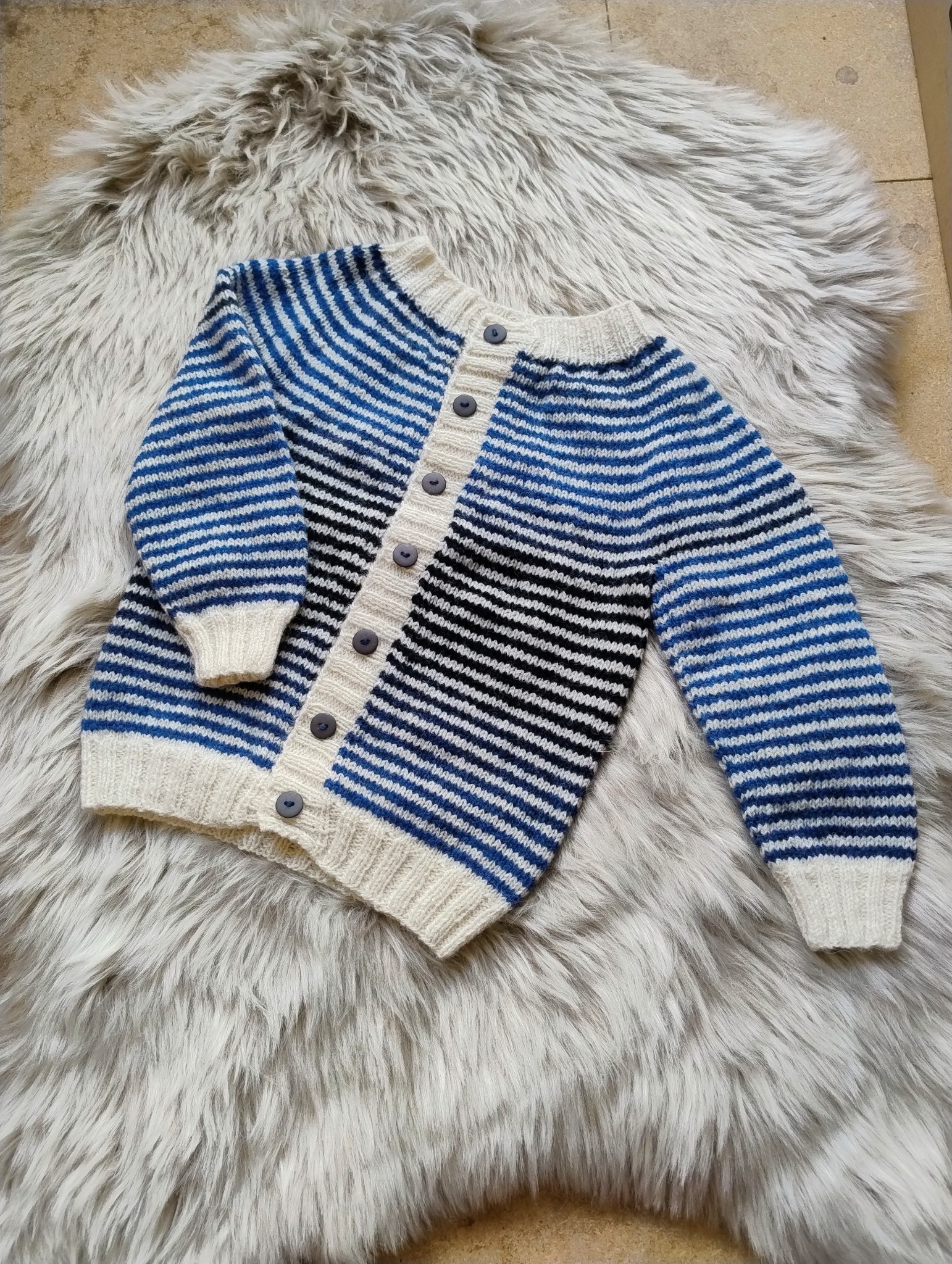 Stripet jakke