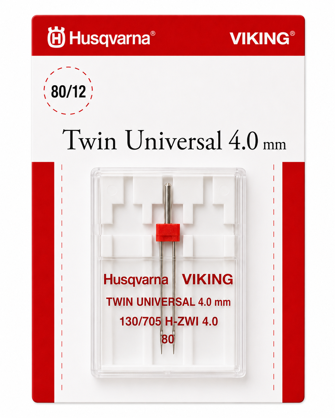 Husqvarna Viking tvilling universal 80/12 4 mm