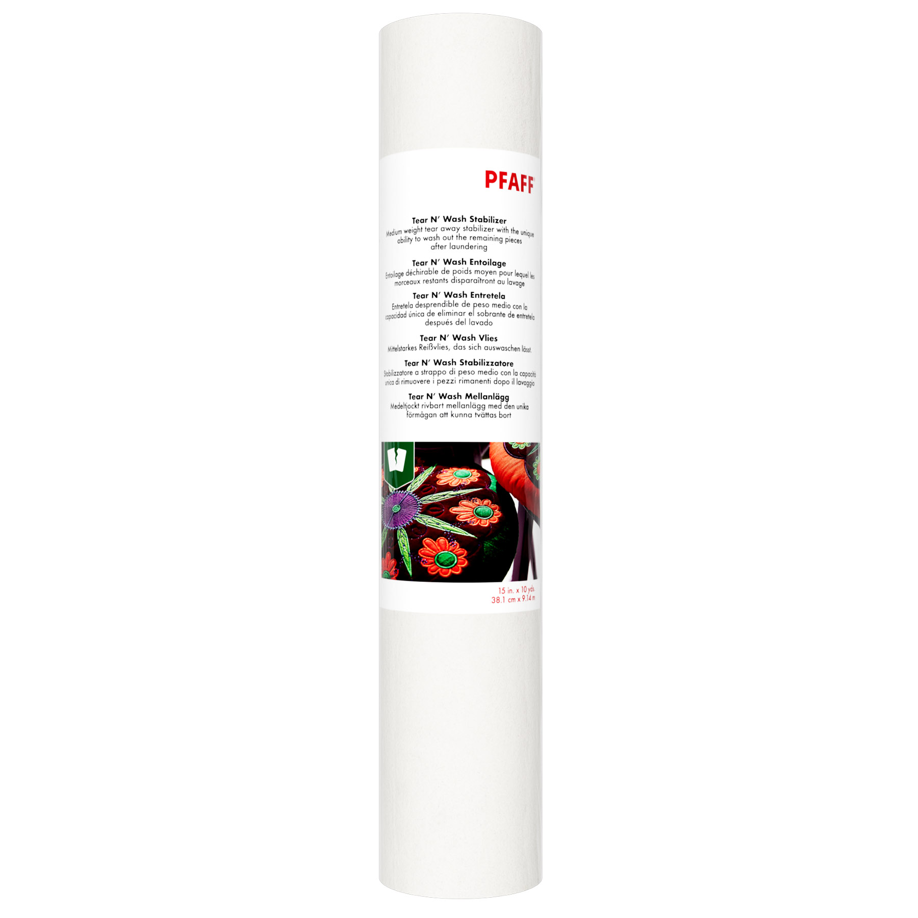 Pfaff Tear N´ Wash stabilisering